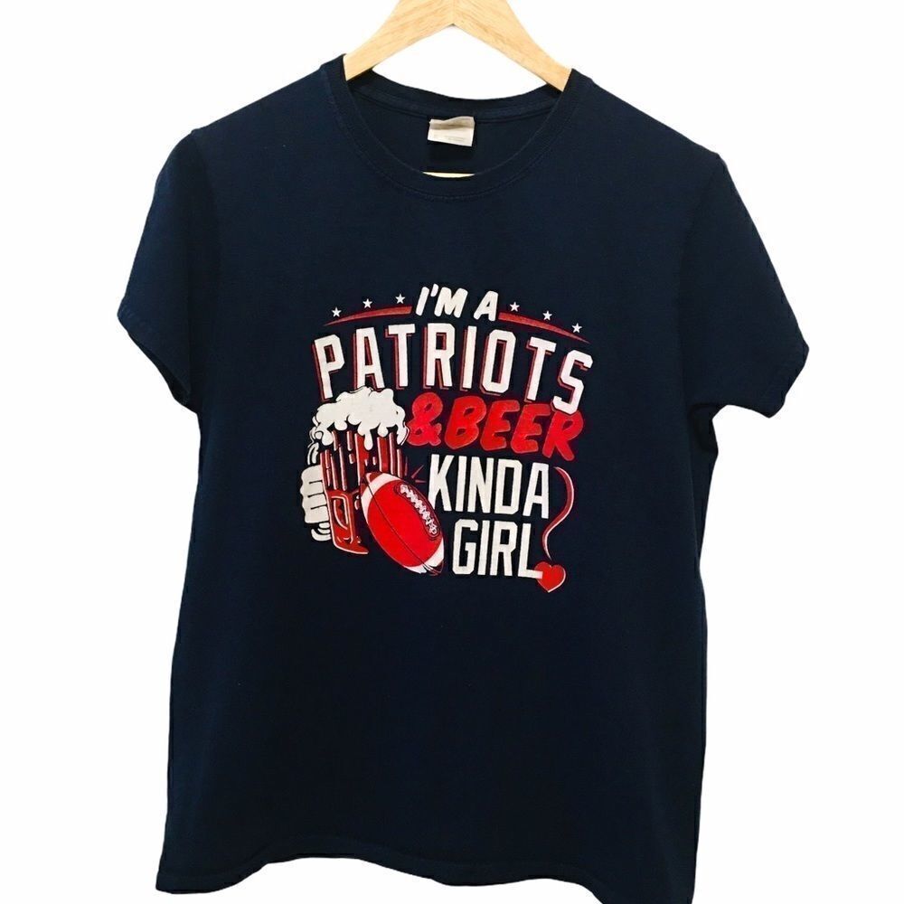 PATRIOTS Fan Graphic Short Sleeve Cotton Tee